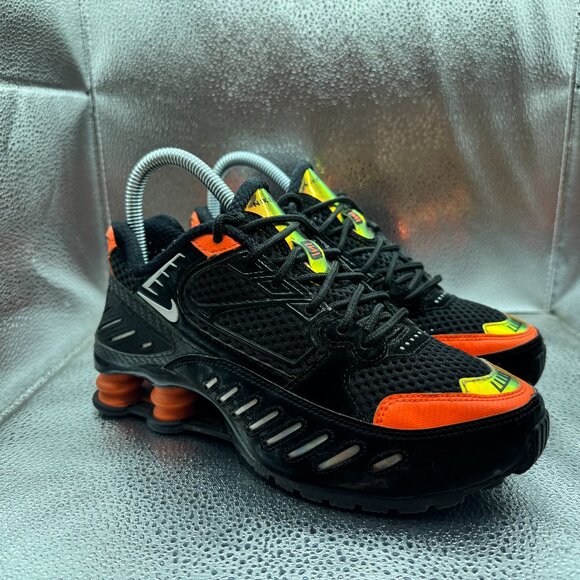Size 5.5- Nike Shox Enigma SP Hyper Crimson Black Womens Sneaker CK2084-001 - Picture 1 of 11